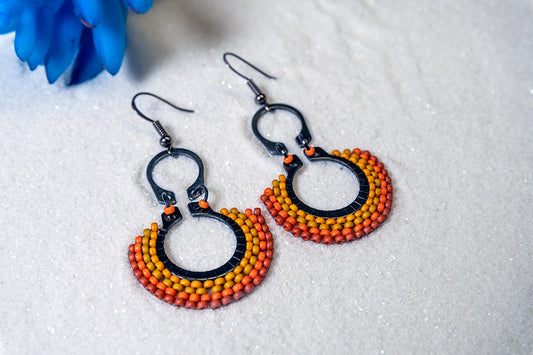 Rémi Earrings Pumpkin Ombré | Loucidity by Lou