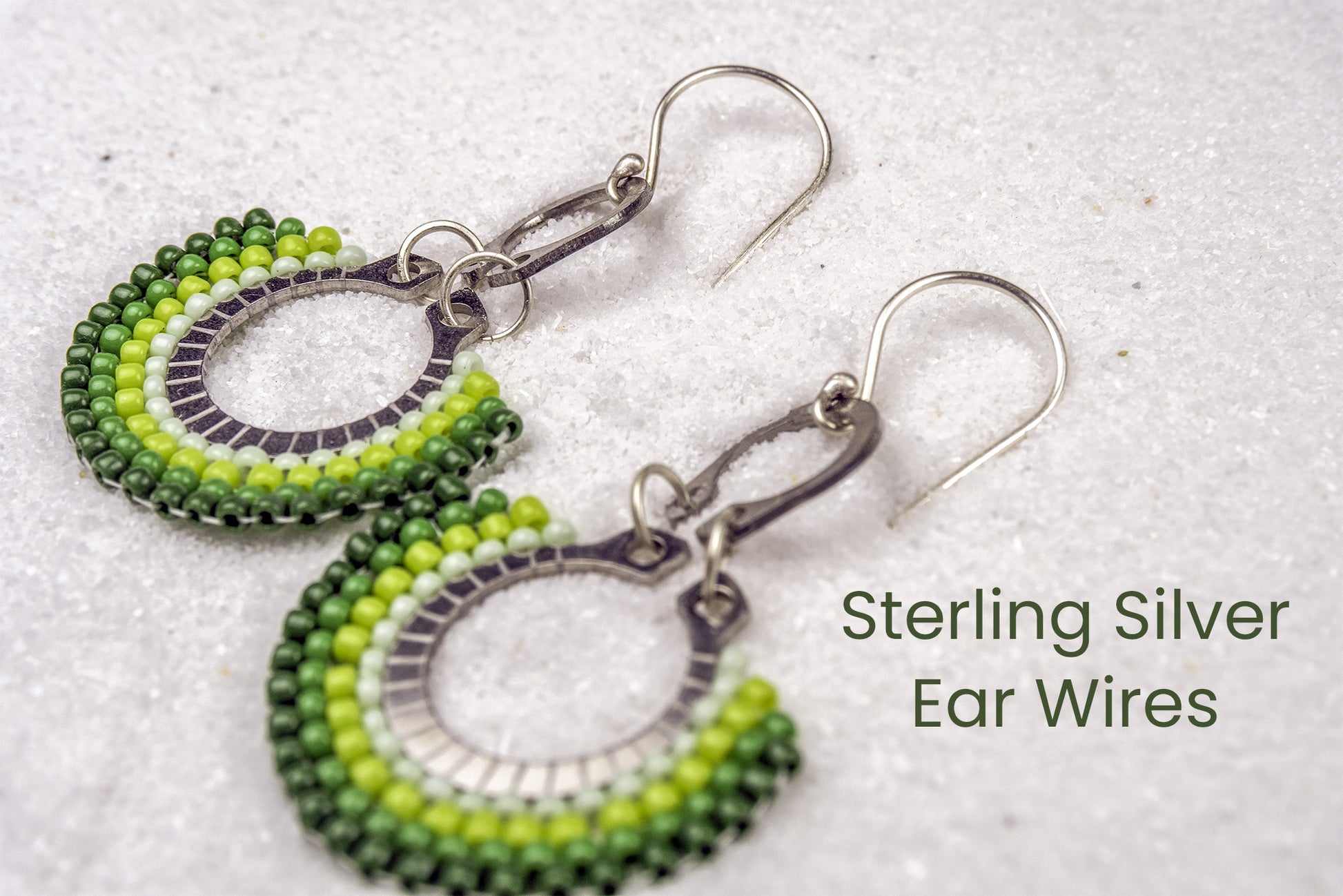 Rémi Earrings Green Ombré | Loucidity by Lou